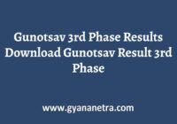 Gunotsav 3rd Phase Results Check