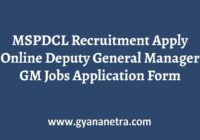 MSPDCL Recruitment Application Form