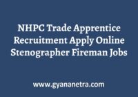 NHPC Trade Apprentice Recruitment Apply