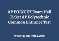 AP POLYCET Hall Ticket Exam