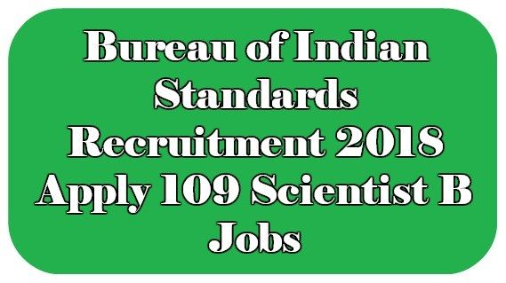 Bureau of Indian Standards Recruitment