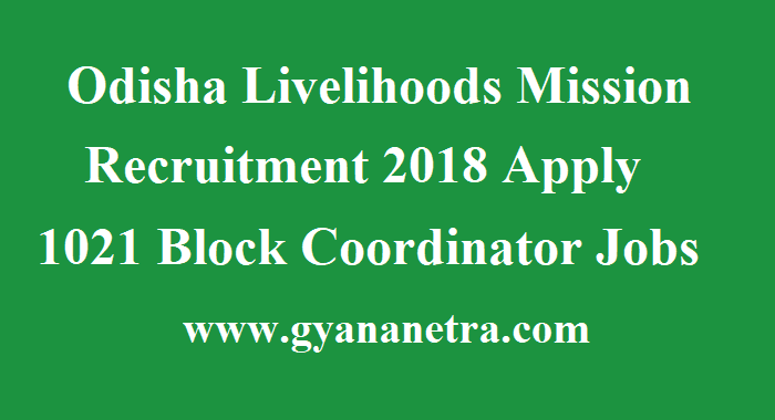 Odisha Livelihoods Mission Recruitment