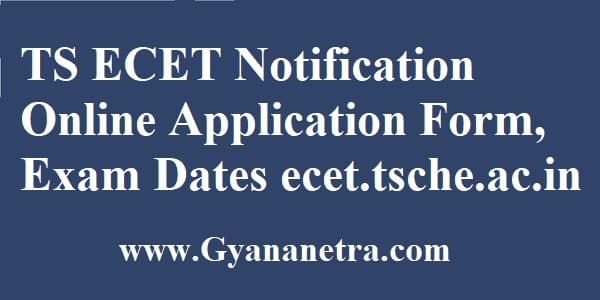 TS ECET Notification Online Application Form