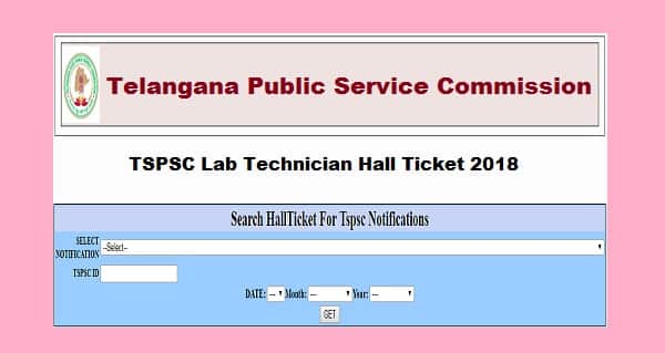 TSPSC Lab Technician Hall Ticket