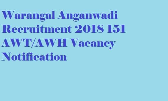 Warangal Anganwadi Recruitment