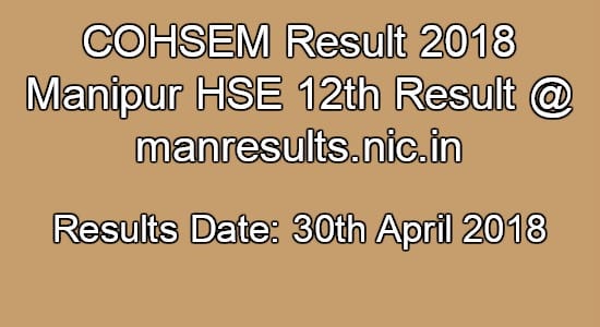 COHSEM Result 2018