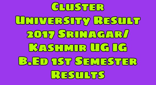 Cluster University Result