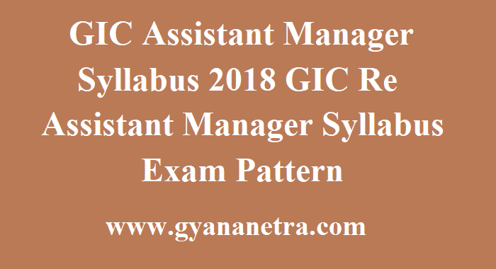 GIC Assistant Manager Syllabus