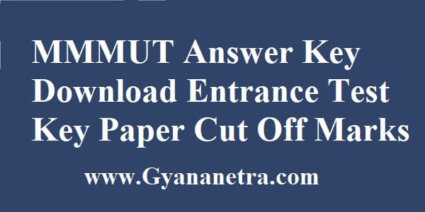 MMMUT Answer Key Download PDF
