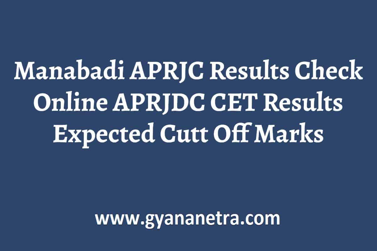 Manabadi APRJC Results 2024 Check APRJDC CET Results For 20242025 Year