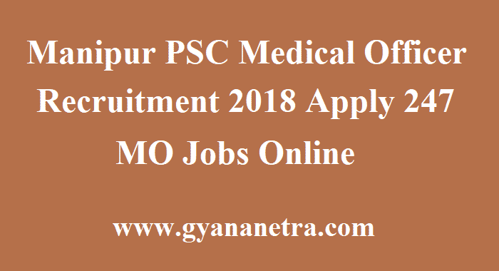 Manipur PSC Medical Officer Recruitment
