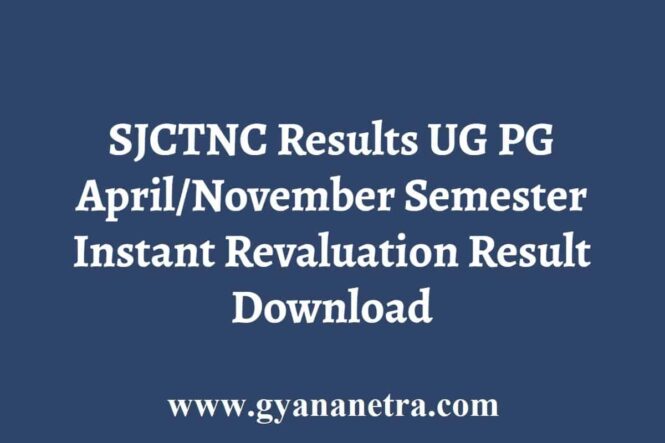 SJCTNC UG PG Results