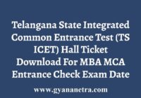 TS ICET Hall Ticket Download