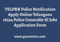 TSLPRB Police Notification Apply Online