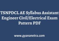 TSNPDCL AE Syllabus Pattern PDF