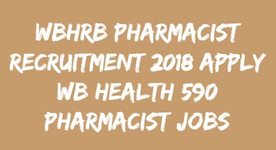 WBHRB Pharmacist Recruitment
