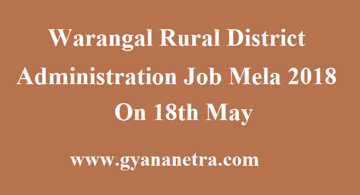 Warangal Rural District Administration Job Mela
