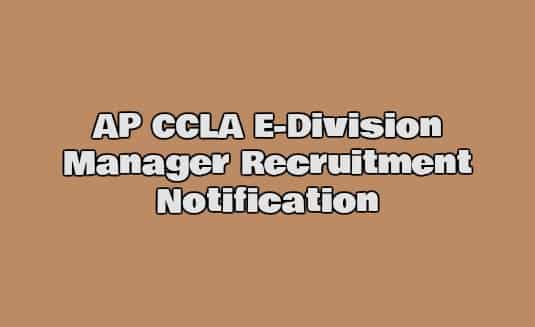 AP CCLA Recruitment 2018
