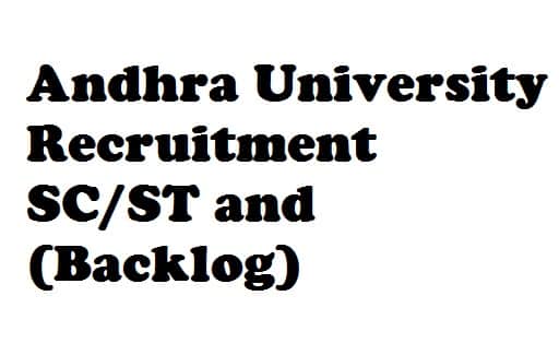 Andhra University Recruitment 2018