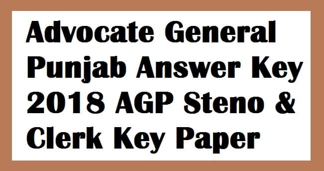 Advocate General Punjab Answer Key