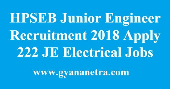 HPSEB Junior Engineer Recruitment
