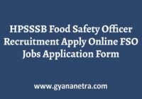 HPSSSB Food Safety Officer Recruitment Notification PDF