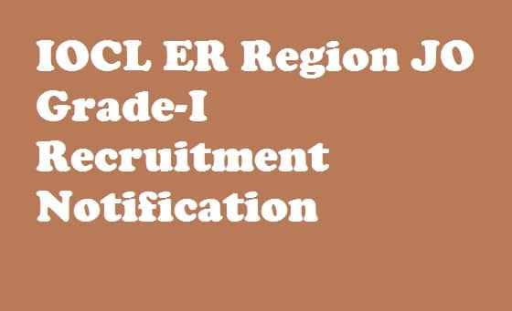 IOCL ER Recruitment 2018 Notification