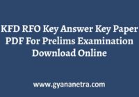 KFD RFO Key Answer Key Paper PDF
