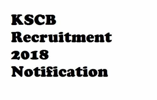 KSCB Recruitment 2018