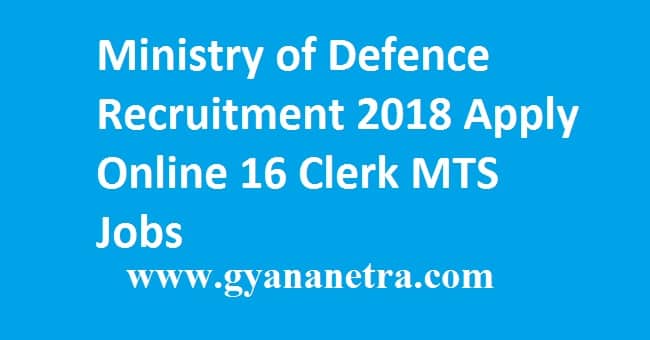 Ministry of Defence Recruitment 2018