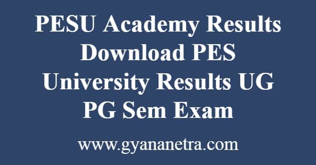 PESU Academy Results