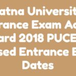 Patna University Entrance Exam Admit Card
