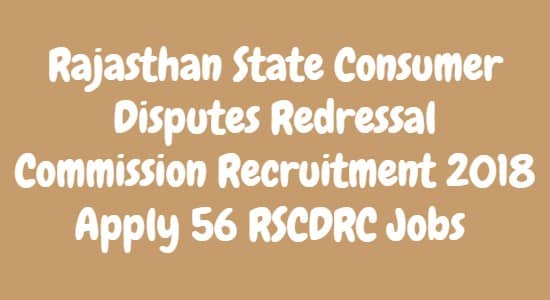 Rajasthan State Consumer Disputes Redressal Commission Recruitment