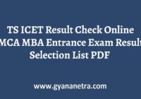 TS ICET Result Check Online