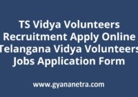 TS Vidya Volunteers Recruitment Notification