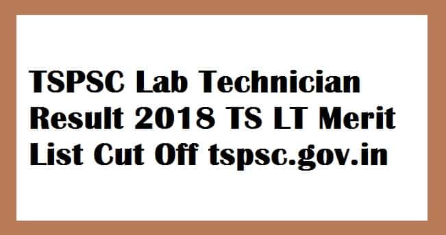 TSPSC Lab Technician Result