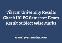 Vikram University Results Semester Exam
