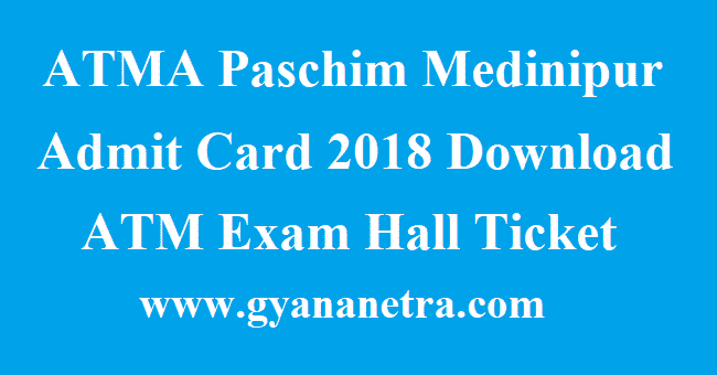 ATMA Paschim Medinipur Admit Card