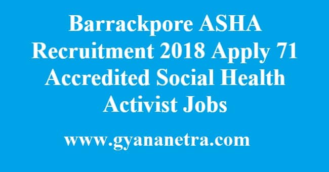 Barrackpore ASHA Recruitment