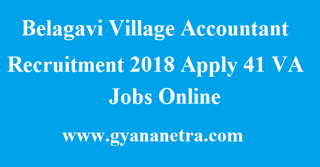 Belagavi Village Accountant Recruitment