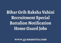 Bihar Grih Raksha Vahini Home Guard Recruitment