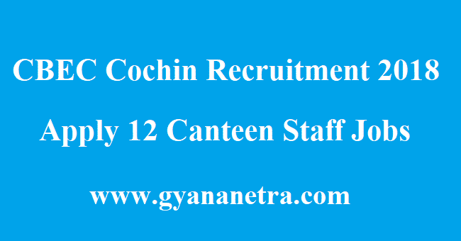 CBEC Cochin Recruitment