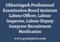 CG Vyapam Labour Department Recruitment