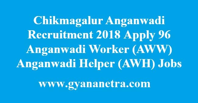 Chikmagalur Anganwadi Recruitment