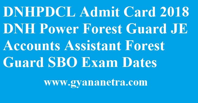 DNHPDCL Admit Card