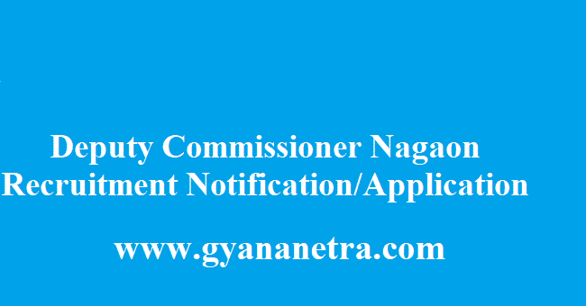 Deputy Commissioner Nagaon Recruitment 2018