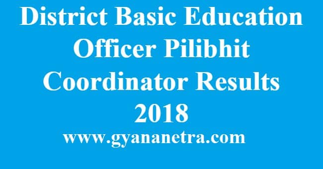 District Basic Education Officer Pilibhit Coordinator Results