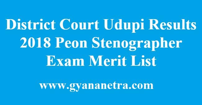District Court Udupi Results