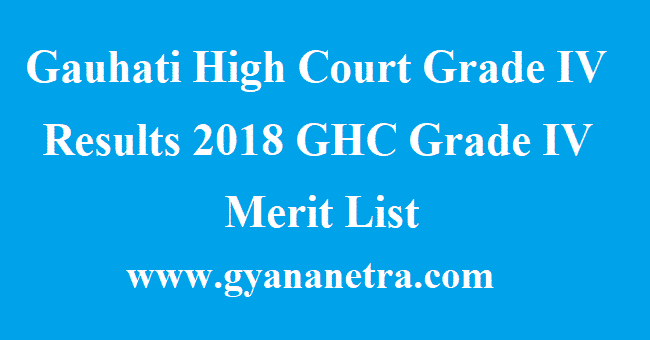 Gauhati High Court Grade IV Results