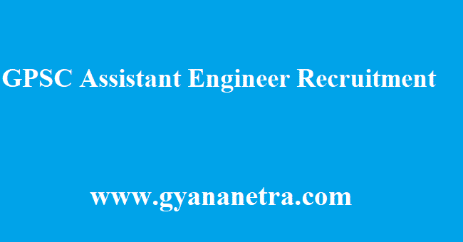 GPSC Assistant Engineer Recruitment 2018